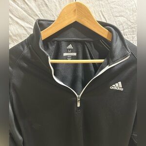 Adidas Black Golf Quarter-Zip Top